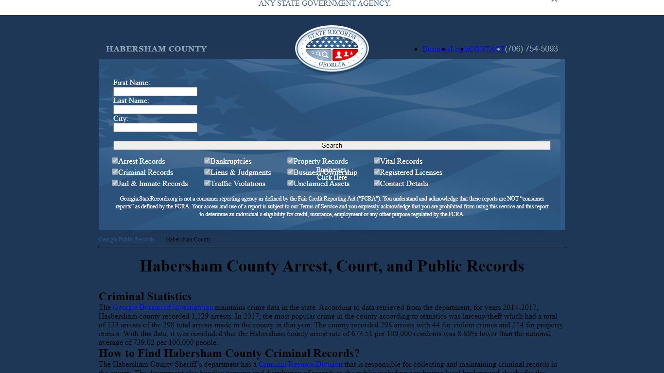 Habersham County Arrest, Court, and Public Records